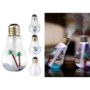 Hava Nemlendirici Ampul Görünümlü Hazneli Buhar Makinesi 400 ml. (5124)