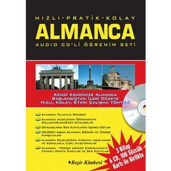 Hızlı Pratik Kolay Almanca Audio CDli Öğrenim Set
