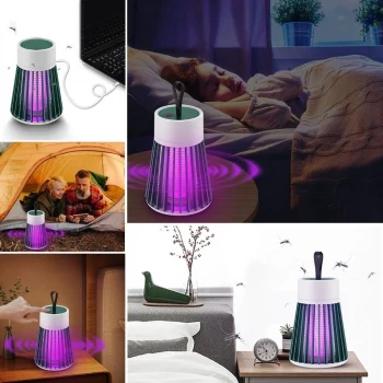 İç ve Dış Mekanlar İçin Şarjlı Sinek Öldürücü Sivrisinek Kovucu,UV Işıklı Sineksavar Taşınabilir Gece Lambası (5124)