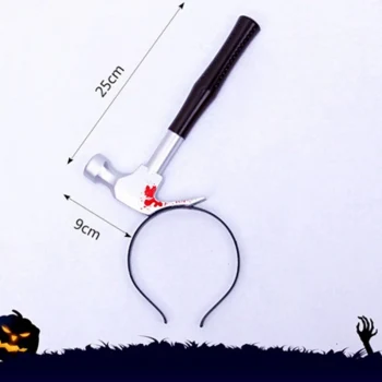 Kafaya Saplanmış Kahverengi Saplı Çekiç Şaka Tacı (5124)