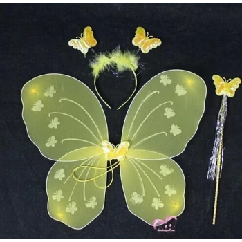 Kelebek Kanat Seti Sarı Renk (5124)