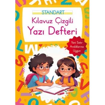 Kılavuz Çizgili Yazı Defteri Büyük Boy - Turuncu