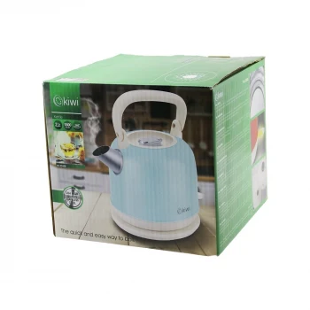 KİWİ KK-3340B MAVİ NOSTALJİ DEMLİK MODELÇELİK KETTLE SU ISITICI 2.2LT 1800W PASLANMAZ ÇELİK GÖVDE- GİZLİ RESİZTANS (5124)