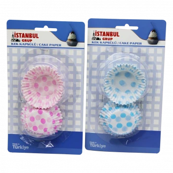 MAVİ KARTELA - ORTA MUFFİN KAĞIT KEK KAPSÜLÜ (5124)