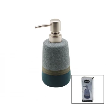 OKYANUS MAVİ - GRİ - KAHVE - MAT DESEN SERAMİK SIVI SABUNLUK (5124)