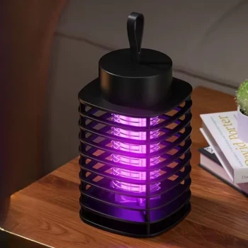 Otomatik Akıllı Sivrisinek Öldürme Lambası Şarj Elektrik Çarpması Sivrisinek Kovucu Lamba Öldürmek Masaüstü Duvar Asmak Sinek Kıran Y20 (5124)