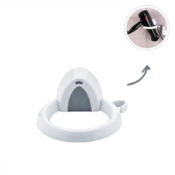 PLASTİK SAÇ KURUTUCU - FÖN MAKİNE ASKISI YAPIŞKANLI - DUVARA MONTE (5124)