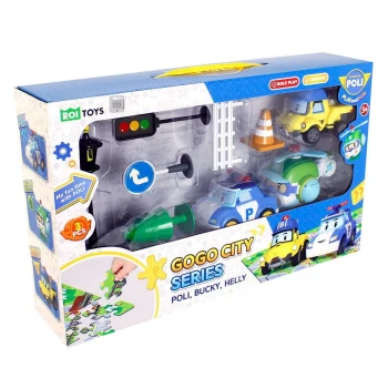 POLI-ZR-912 Robocar Poli Gogo City Seri Poli Burky Helly Oyun Seti