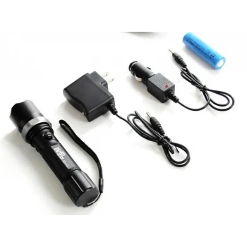 Polis El Feneri: Zoomlu + Sellektörlü + Şarjlı El Feneri (500 metre) (5124)