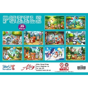 Puzzle 35 Parça 10 Çeşit 10’lu Paket