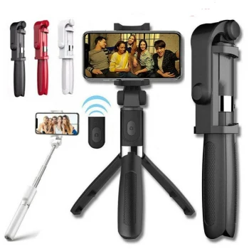 Selfie Stick L01 Bluetooth Kumandalı Selfie Çubuğu Tripod Monopod (5124)