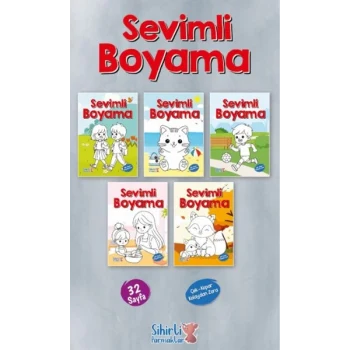 Sevimli Boyama 5 Çeşit 25’li Paket
