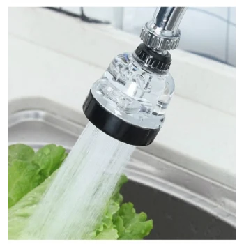 Su Tasarruflu  3 Fonksiyonlu  Oynar  Musluk Başlığı - Şeffaf (5124)