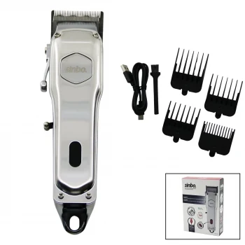 USB ŞARJLI - DİJİTAL GÖSTERGE  SAÇ - SAKAL KESME TRAŞ MAKİNESİ  ÇELİK GÖVDE - KOLLU TARAK AYARI SHC-1905 (5124)