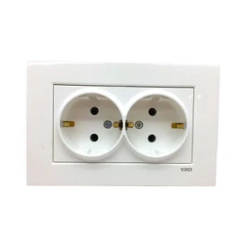 VİKO KARRE 2Lİ TOPRAKLI PRİZ 9096 7056 (5124)