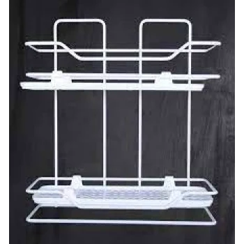 ZAMBAK 2Lİ RAF SİYAH BEYAZ (5124)