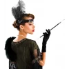 1920&apos;ler Gatsby Aksesuar Seti – Siyah Charleston Saç Bandı &amp;amp; Sigaralık (5124)