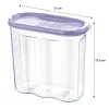 2 Kapaklı Ölçekli Erzak Kuru Gıda Saklama Kutusu Kabı - 1,7 Litre - SA935 (5124)