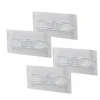 4PCS  RAF AYAK APARATI   ŞEFFAF PVC YAPIŞKANLI + VİDALANABİLİR   2X10CM (5124)