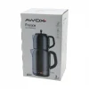 AWOX FRESCO SİYAH ELEKTRİKLİ ÇAY MAKİNESİ ÇAYCI SET 1.7LT SU ISITICI + 1.2LT DEMLİK PASLANMAZ ÇELİK GÖVDE 2200W (5124)