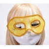 Dantel Tül Malzemeden İmal Sarı Renk Balo Parti Maskesi Venedik (5124)