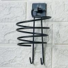 Kendiliğinden Yapışkanlı Siyah Paslanmaz Metal Fön Makinesi Askısı Saç Kurutma Makinesi Tutacağı (5124)