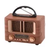 Küçük Mini Boy Retro Ahşap Tasarım Bluetooth Hoparlörlü Radyo – FM/AM Destekli, Şarjlı ve Taşınabilir Radyo NS-8108 (5124)
