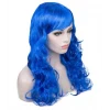 Mavi Renk Uzun Dalgalı Parti Peruğu (5124)