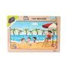 ONY-117/118/119/120 Ahşap Eğitici Puzzle -Yaz Mevsimi