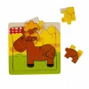 S00002907 WOODEN PUZZLE ANIMALS 9 PCS 3 AST