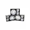 SİYAH - BEYAZ 4PCS=2-TAKIM  PORSELEN KAHVE FİNCANI  ÇİÇEK - ÇİZGİ - NOKTA MİX DESEN (5124)
