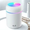 Usb Rengarenk Işıklı 300 ml Ulrasonik Hava Nemlendirici Buhar Makinesi Ve Hava Aroma Difüzörü (5124)