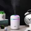 Usb Rengarenk Işıklı 300 ml Ulrasonik Hava Nemlendirici Buhar Makinesi Ve Hava Aroma Difüzörü (5124)