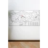 Yazılabilir Türkiye Haritası Manyetik Duvar Stickerı 110 x 56 cm (5124)