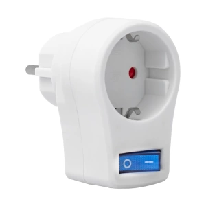 16816 TEKLİ BEYAZ ANAHTARLI AKIM KORUMALI PRİZ (10A-2510W) (İNTERNET SATIŞI 100 TL ALTI YASAK) (5124)