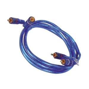 2 RCA + 2 RCA 1.8 METRE MAVİ ŞEFFAF KABLO (5124)