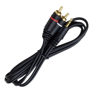 2 RCA ERKEK + 3.5 MM STEREO ERKEK 1.5 METRE 1.KALİTE KABLO (5124)