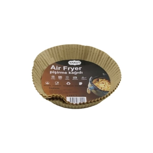 25PCS BÜYÜK=TABAN 19.5CM-AĞIZ:25CM TABAK MODEL YUVARLAK AİR FRYER PİŞİRME KALIP KAĞIT 200 DERECEDAYANIKLI (5124)