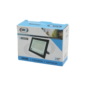 2PCS 50W  LED PROJEKTÖR  15X11.5CM AYDINLATMA AÇISI: 120 DERECE 50.000 SAAT ÖMÜR MODEL-ARS50W (5124)
