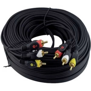 3 RCA + 3 RCA 1.KALİTE 20 METRE KABLO (5124)