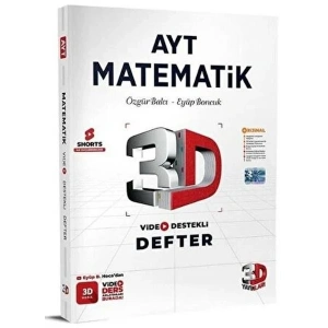3D Yayınları AYT Matematik Video Destekli Defter
