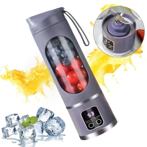 450ML SHAKEN TAKE KİŞİSEL SMOOTHİE TAŞINABİLİR BLENDER MEYVE SIKACAĞI ŞARJLI MOR (5124)