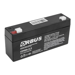 AKÜ 6 VOLT 3.2 AMPER ORBUS ORB6-3.2 ( 135 X 33 X 60 MM ) (5124)