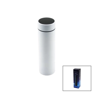 BEYAZ LED DERECE GÖSTERGELİ   304-ÇELİK  TERMOS  500ML  FİLTRELİ 12 SAAT SICAK - SOĞUK TUTMA (5124)