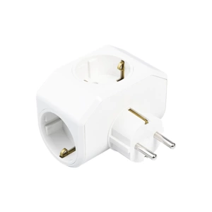 BEYAZ YONCA PLUS 3LÜ TOPRAKLI PRİZ FİŞ 03-ZM (5124)