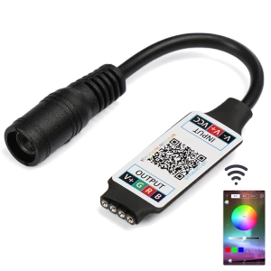 BLUETOOTH DC 5 VOLT - 24 VOLT - 6 AMPER RGB LED KONTROL CİHAZI (5124)