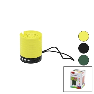 BLUETOOTH WİRELESS SPEAKER HOPARLÖR USB - TF - AUX - MIC DC5V TELEFONLUK YUVALI (5124)