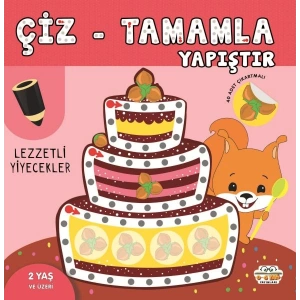 Çiz-Tamamla-Yapıştır Lezzetli Yiyecekler