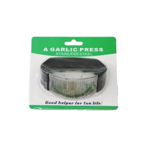 GARLIC PRESS  METAL ZIRH MODELİ SARIMSAK EZİCİ  PLASTİK TUTAMAÇLI (5124)