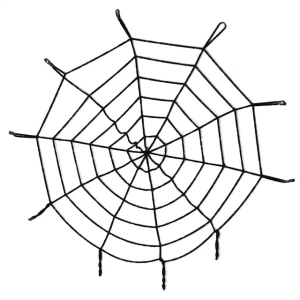 Halloween Cadılar Bayramı Örümcek Ağ Dekor Siyah 1.5 Metre (5124)
